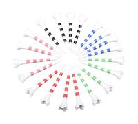 Generisch Tees de golf, camisetas de golf, 3,27 x 2,76 pulgadas, 20 unidades, soporte para pelotas de rayas, té a prueba de golpes para principiantes profesionales, hombres, mujeres, entusiastas de
