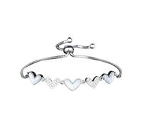 Generisch Temperament Heavy Industry Zircon Bracelet Female Fashion Plated Sterling Silver Oil Drop Love Pull Bracelet Female Chain para hacer joyas, talla única, Cobre, No es una piedra preciosa