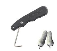 Generisch Tensor de cordones - Gancho de metal resistente, mango de polipropileno, evita el dolor de dedos, tensor de cordones portátil con diseño plegable para un fácil transporte y seguridad