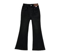 Generisch The Girls Wide Leg Denim Jeans Girls' Fit Jeans Babysachen 6 Meses, Negro , 7-8 años