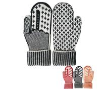 Generisch The Naughty List Mittens,Cozy Knit with a Hidden Attitude, 2026 New Funny Middle Finger Mittens, Winter Cycling Knitted Gloves for Holiday Parties & Gifts