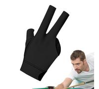 Generisch Three Fingers Billiard Gloves, 3 dedos diseño Sports Gloves, Thin Non-Slip, High Stretch Transpirable Material Porable for Precision Billiards, Snookerz, and Cue Sport