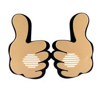 Generisch Thumbs Up Prank Toy Trick Glasses, 6.3x5.91in, ABS Costume Eyewear, Holiday Party Favor, Funny Disguised, Novelty Accessory, Photo Booth Prop