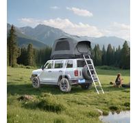 Generisch Tienda de campaña hinchable con bomba de mano Oxford 300D resistente al agua UPF50+ de montaje rápido para SUV, camping y exterior, colchón de 15 cm y escalera telescópica