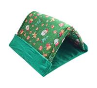 Generisch Tienda de campaña para animales pequeños, cama chinchilla, recinto triangular, recinto multiusos, tela de felpa con interior acolchado, accesorio de cama para mascotas