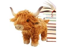 Generisch Tierras altas de peluche, 35 cm, realista, decoración dulce, animales de granja, de granja, animales de peluche, para niñas y niñas, como decoración para dormitorio, sala de juegos