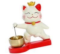 Generisch Timbre de puerta de aleación de 3,54 pulgadas, gato de la suerte, bonito creativo de gatito, timbre de puerta de , nueva decoración del hogar, figura simple para salón