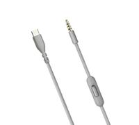 Generisch Tipo C-3, cable de repuesto para auriculares de 5 mm mejorado | Calidad de estudio, tipo C, cable auxiliar de 3,5 mm, transmisión de sonido Hi-Fi, diseño antidiseño, ligero, flexible