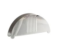 Generisch Tipo titular de rollo de papel de acero inoxidable, dispensador de pañuelos semicircular, adecuado para portacarretes de acero inoxidable interior y exterior