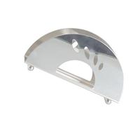 Generisch Tipo titular de rollo de papel de acero inoxidable, dispensador de pañuelos semicircular, adecuado para portacarretes de acero inoxidable interior y exterior