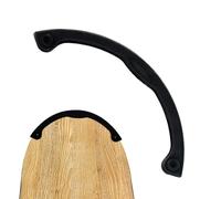 Generisch Tiras anticolisión de snowboard - Protector de tabla negro, protector nasal amortiguador de golpes, tira protectora duradera contra arañazos, accesorios de seguridad para principiantes