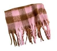 Generisch Toallitas Azules Booster Big Colorful Checked Thick Warm Soft Scarves Casual Tassel Blanket Scarf Pieza Favorita Bufandas Y Chales, c, B