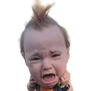 Generisch Tocado de Halloween espeluznante, máscara de látex para festival, accesorios decorativos espeluznantes para cosplay bromas casas de miedo actuaciones sólidas