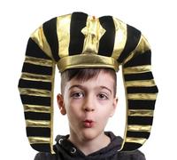 Generisch Tocado egipcio - Accesorios para la cabeza egipcia | Sombrero unisex para Halloween Fiesta Infantil Representación Teatro Estudiante