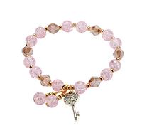 Generisch tooth Armband Mehrfarbiges -Perlenarmband für Damen, stapelbares Perlenarmband, mehrschichtiges, verstellbares Perlenarmband, buntes -Armband Glashütte Lederarmband, A, Metal, No Gemstone