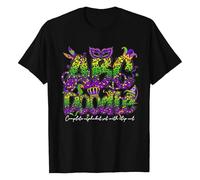 Generisch Top informal de cuello redondo con estampado gráfico para mujer de talla grande, Negro , L