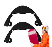 Generisch Tope de snowboard - Protector de bordes curvado negro versátil | Protector de nariz para monopatín para jóvenes principiantes XX