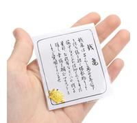 Generisch Tortuga dorada - orilla decorativa de cerdo | Tortuga Dragón Simbólica FengG ShuiI | Tortuga Dinero Ideal Para Prosperidad, Prosperidad Y Energía Positiva En - O en la Oficina - Spa