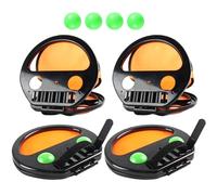 Generisch Toss and Catch Ball Set - Beach Toys Sports Equipment Play Activities | Parent-Child Interaction for Birthday Travel Backyard Summer Playground Camping Handheld -ponğ Paddle Sensory Integr