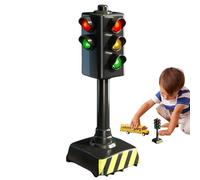 Generisch Traffic Light Toy | Small Traffic Light Signs Crosswalk Signal with Lights and Sounds | Model Safety Indicator, Educational Birthday Playset Toy for Kids Boys