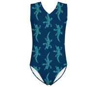 Generisch Traje de baño deportivo para niña para entrenamiento de verano, gimnasia, ejercicios de natación, deportes acuáticos, cómodo, elástico, transpirable, de alta calidad, suave, duradero, secado