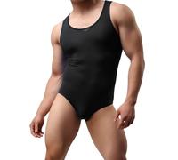Generisch Traje de baño elástico exótico para deportes de interior y exterior como un atuendo versátil para hombre para el ocio consciente del estilo, ejercicio consciente de la salud, Negro , L