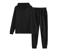 Generisch Traje de casa con capucha para mujer, 2 piezas, conjunto de chándal para mujer, sudadera con pantalones, elegante traje de ocio, traje deportivo de manga larga, sudadera con capucha para