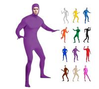 Generisch Traje de cuerpo completo para adultos, cara abierta, disfraz para mujer, hombre, disfraz para fiesta, carnaval, Año Nuevo, divertido, ajustado, disfraz, cosplay, mono unisex festivo y