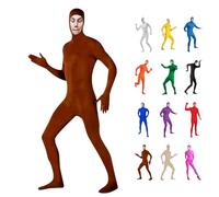 Generisch Traje de cuerpo completo para adultos, cara abierta, disfraz para mujer, hombre, disfraz para fiesta, carnaval, Año Nuevo, divertido, ajustado, disfraz, cosplay, mono unisex festivo y