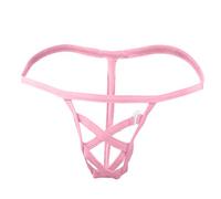 Generisch Traje de malla Lencería Cintura Hombres Ice Men 's Slow Briefs Lencería Copa A, Rosa., Talla única