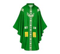 Generisch Traje de sacerdote | con cinta para ropa de iglesia católica, disfraz de sacerdote bordado, para hombres, oración, cosplay, iglesia, escenario, mascaradas, de carnaval, bodas