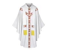 Generisch Traje de sacerdote para hombres | Traje de sacerdote con la ropa de medición de la iglesia | Ropa religiosa para clérigos en la | Para oración hombre cosplayer boda carnaval escenario