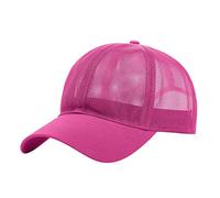 Generisch Traje Hombres Sombrero Ajustable Mujeres Sombrero Hip Cap Béisbol Hop Sun Gorras de béisbol Unisex Jogging Gorra con visera, Rosa intenso., Talla única