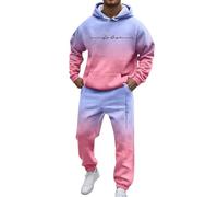 Generisch Trajes de hombre para el día a día y un conjunto de sudadera con capucha más cómodo y holgado, perfecto para todas las estaciones, atuendo elegante y versátil para cualquier ocasión, Color