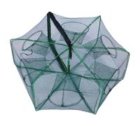 Generisch Trampa de cangrejo de pesca, jaula plegable portátil, trampa de red de fundición para camarones pequeños, cangrejos de peces pequeños, engranajes de pesca para agua salada fresca para uso al