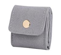 Generisch Travel Jewelry Bag, Jewelry Pouch, Elegant Foldable Divided Case with Buckle, Compact Organizer Earrings Rings Bracelets, Perfect for Women Men Youth Grandma und Business Trips