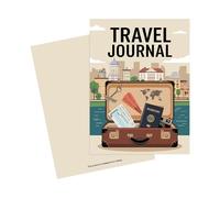 Generisch Travel Journal Notebook, planificador de tapa dura con correa elástica, 11,22 x 8,27 pulgadas, diario de vacaciones portátil para aventuras, viajes de negocios, senderismo y camping