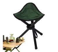 Generisch Travel Stool, Lightweight Folding Stool, Portable Triangular Camp, Compact Foldable Chair for Outdoor Hiking, Backpacking, Fishing and Picnics, 600D Oxford Cloth, 38 x 10 x 10 cm