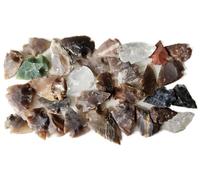 Generisch Treinta pequeñas puntas de flecha de 2,5 a 3,5 cm, réplica de la Edad de Piedra