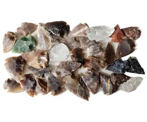 Generisch Treinta pequeñas puntas de flecha de 2,5 a 3,5 cm, réplica de la Edad de Piedra
