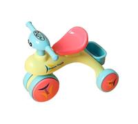 Generisch Triciclo de juguete para niños, triciclo pequeño, juguete de dibujos animados ensamblado, foto creativa inercia triciclo, vehículos push and go para niñas y niñas, juguete deportivo fino