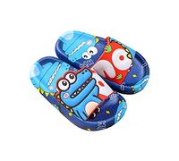 Generisch Trineo Niño Prueba Niña Interior Antideslizante Baño Zapatillas de Secado Rápido Ducha Lindo Dinosaurio Zapatillas Zapatillas 30, azul oscuro, 33 EU