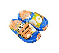 Generisch Trineo Niño Prueba Niña Interior Antideslizante Baño Zapatillas de Secado Rápido Ducha Lindo Dinosaurio Zapatillas Zapatillas 30, azul, 33 EU