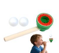 Generisch Tubo de soplado de bolas, juego de juguetes de control de respiración flotante, entrenador de bolas de soplado, herramienta de aprendizaje ergonómica, ayuda de desarrollo cognitivo, fiesta