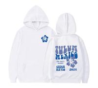 Generisch Tulum Mexico MEMORIES2029 Sudadera con capucha estampada/Invierno Suéter suelto para niñas Sudadera con capucha Color sólido, Blanco, 11-12 años
