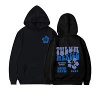 Generisch Tulum Mexico MEMORIES2029 Sudadera con capucha estampada/Invierno Suéter suelto para niñas Sudadera con capucha Color sólido, Negro , 11-12 años