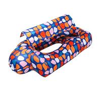 Generisch Tumbona hinchable | Sofá de aire de camping con techo protector solar integrado | Tumbona portátil con compartimento de almacenamiento integrado - para camping, viajes, vacaciones