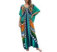 Generisch Túnica de playa para mujer, tallas grandes, verano, largo aireado, túnica de playa, poncho de playa, ropa bohemia, traje de baño, traje de baño, manga larga, bikini para vacaciones en la