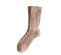 Generisch Udo Calcetines Invierno Comfort Thickened Warm Sleeping Socks For Women Calcetines Negro Mujer 35-38, caqui, 13-18