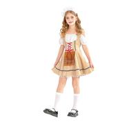Generisch Un año en la vida de la Inglaterra medieval, elegante vestido de cosplay, vestido de patio, disfraz para mujer, traje de fiesta medieval, Halloween, Oktoberfest, masculino (caqui, 11-12 años